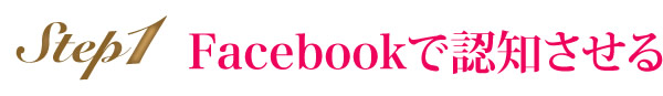 Facebookで認知させる
