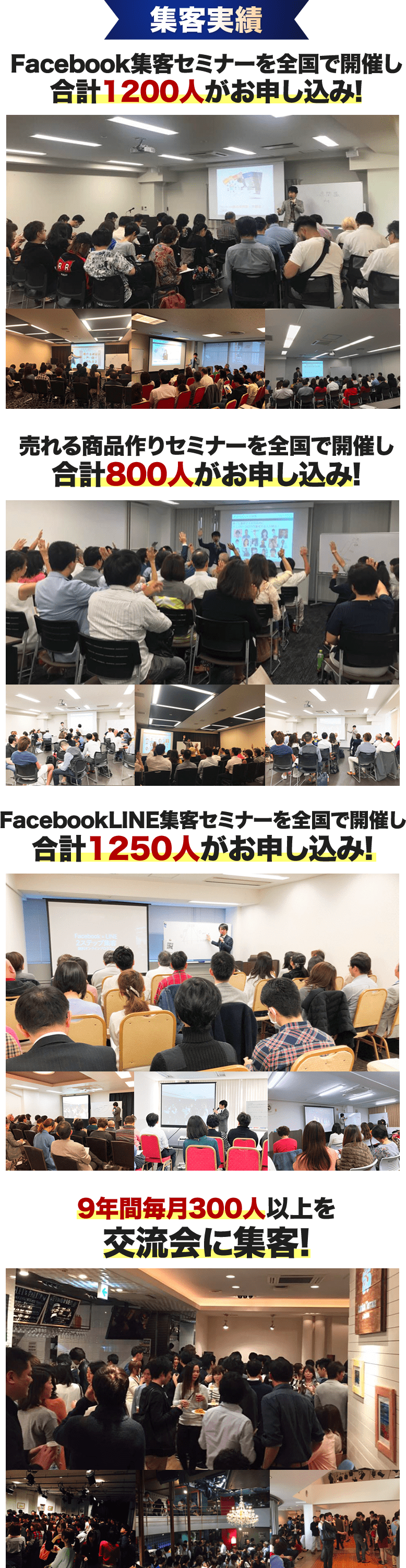 集客実績